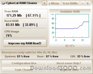 CyberLat RAM Cleaner screenshot